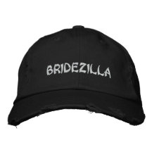BRIDEZILLA Bride Embroidery cap Embroidered Baseball Caps