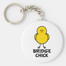 Bridge Chick Key Chain