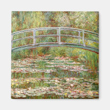 Bridge over a Pond of Water Lilies, Claude Monet Refrigerator Magnet