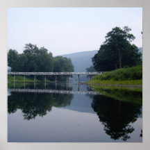 bridge over Benekill, Delaware River Print
