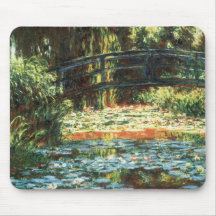 Bridge Over The Water Lily Pond by Claude Monet Mousepad