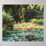 Bridge Over The Water Lily Pond by Claude Monet Print
