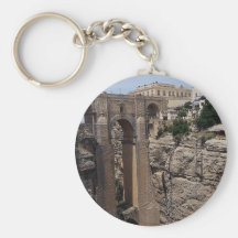 Bridge to the Old Quarter, Ronda, Spain Keychain