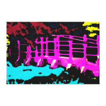 Bridge Towards Future ~ Wrapped Canvas .75" Modern Stretched Canvas Prints