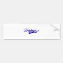 Bridges Surname Classic Style Bumper Stickers