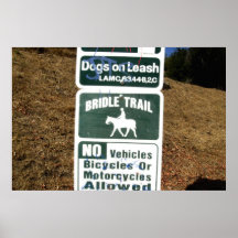 Bridle Trail Sign Print