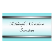 Bright and Sophisticated Blue Business Cards