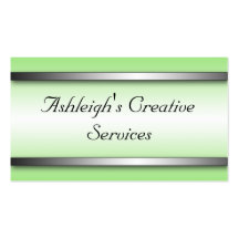 Bright and Sophisticated Green Business Cards