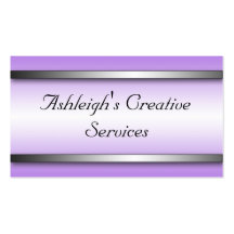 Bright and Sophisticated Purple Business Cards