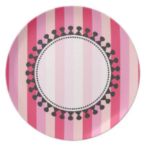 Bright Awnings Plate - Pink plates