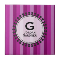Bright Awnings Purple Personalised Tile tiles