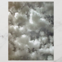 Bright blotchy clouds flyer