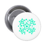 Bright Blue Super Stars! Pins
