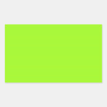 Bright Chartreuse Green Rectangle Sticker