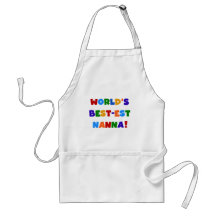 Bright Colours Best-est Nanna Tshirts Apron