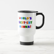 Bright Colours Best-est Nanna Tshirts Coffee Mugs