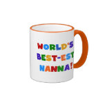 Bright Colours Best-est Nanna Tshirts Coffee Mugs
