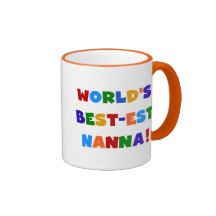 Bright Colours Best-est Nanna Tshirts Coffee Mugs