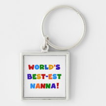 Bright Colours Best-est Nanna Tshirts Keychains