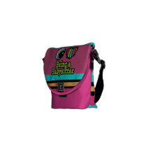 Bright Eye Heart I Love Being a Babysitter Courier Bags