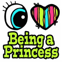 Bright Eye Heart I Love Being a Princess Photo Sculptures