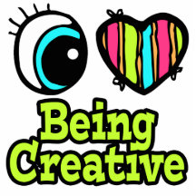 Bright Eye Heart I Love Being Creative Photo Cutout