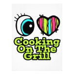 Bright Eye Heart I Love Cooking on the Grill Personalised Invites