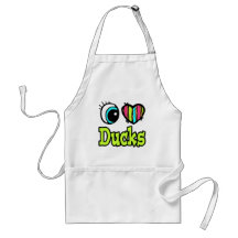 Bright Eye Heart I Love Ducks Apron