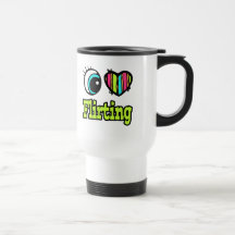 Bright Eye Heart I Love Flirting Coffee Mug