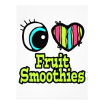 Bright Eye Heart I Love Fruit Smoothies Custom Invitations