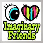 Bright Eye Heart I Love Imaginary Friends Print