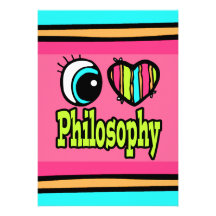Bright Eye Heart I Love Philosophy Personalised Invitations