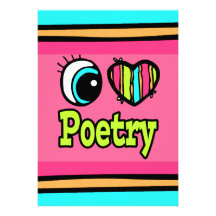 Bright Eye Heart I Love Poetry Invite
