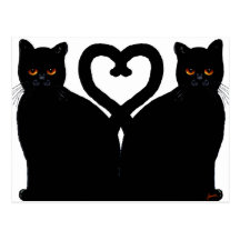 Bright Eyes Heart Postcard