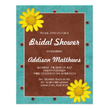 Bright Floral Bridal Shower Invitation