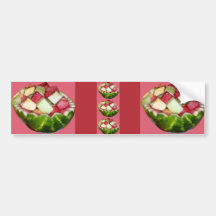 Bright Fruit Salad Watermelon Bumper Sticker