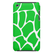 Bright Green Giraffe Print Pattern. Case-Mate iPod Touch Case