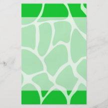 Bright Green Giraffe Print Pattern. Full Colour Flyer