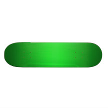Bright Green Gradient - Emerald Greens Template B Skate Decks