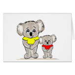 Bright Koalas Greeting Card