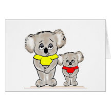 Bright Koalas Greeting Card
