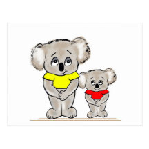 Bright Koalas Post Cards