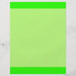 bright lime green personalized flyer