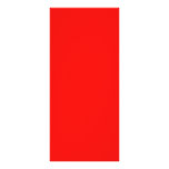 Bright Neon Red Rack Card