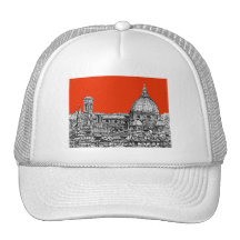 Bright orange Florence Hats