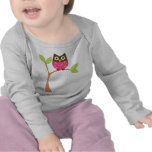 Bright Pink Baby Owl Shirts