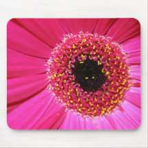 bright pink flower mouse mat