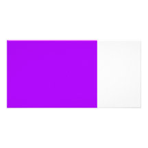bright purple do it yourself design template photo greeting card