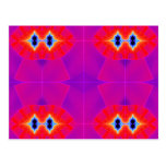 Bright Red and Purple Postcards