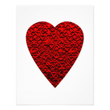 Bright Red Heart Picture. Announcements